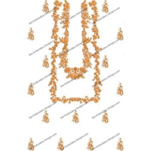 Neck Embroidery Design  NED666-24