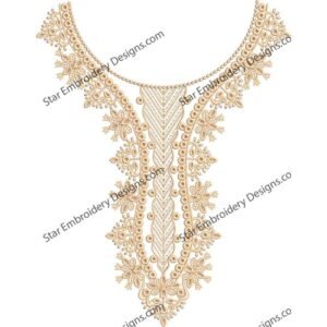 Neck Embroidery Design  NED674-24