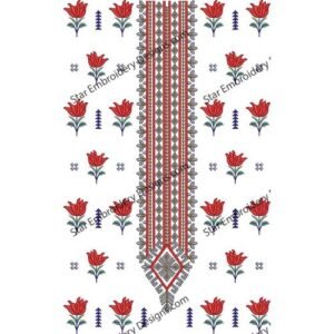 Neck Floral Embroidery NED713-24
