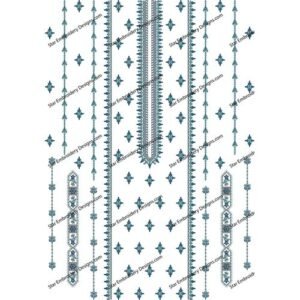 Neckline Embroidery Design NED718-24