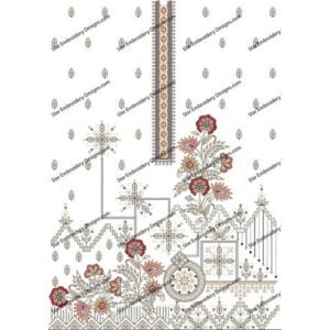 Neck Floral Embroidery NED722-24