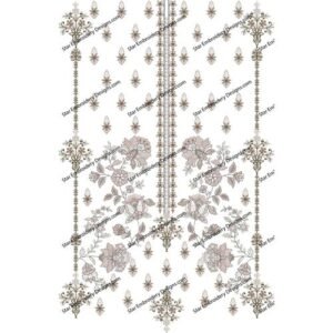 Neck Floral Embroidery NED739-24