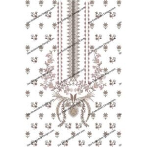 Neck Floral Embroidery NED744-24