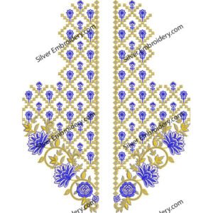 Neck Embroidery Machine Design NED1019-24