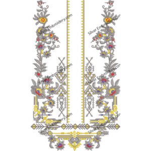 Flower Neck Embroidery NED1029-24
