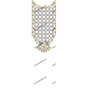 Neck Embroidry Pattren NED1030-24