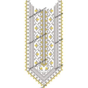 Neck Embroidery Pattern  NED1072-24