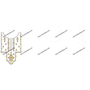 Neck Embroidery Design NED1073-24