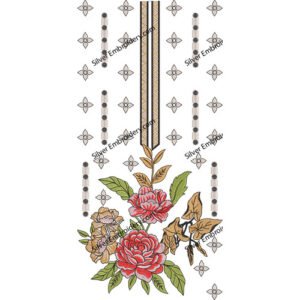 Flower Neck Embroidery NED1075-24