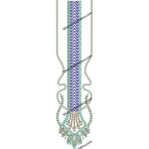 Neck Embroidery Design NED1077-24