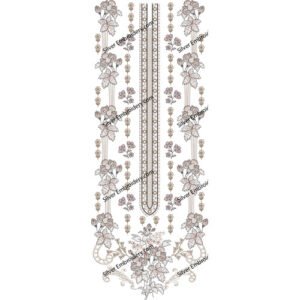 Flower Neck Embroidery NED1086-24