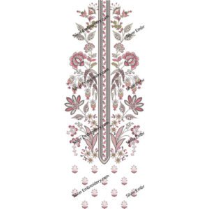 Flower Neck Embroidery NED1118-24