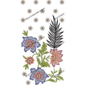 Flower Neck Embroidery NED1122-24