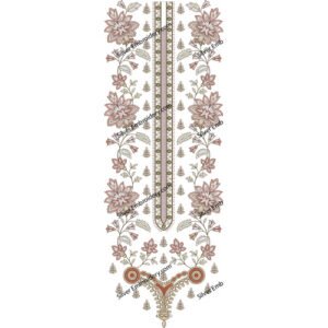 Flower Neck Embroidery NED1127-24