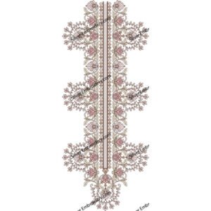 Flower Neck Embroidery NED947-24