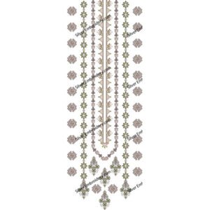Flower Neck Embroidery NED951-24