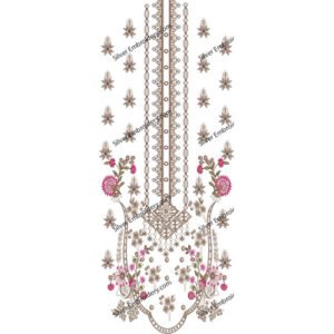 Neck Embroidry Design NED956-24