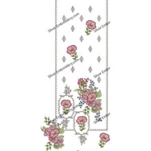 Flower Neck Embroidery NED958-24