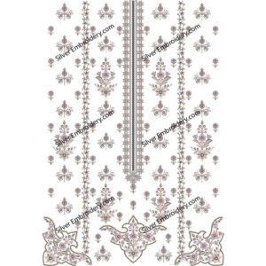 Flower Neck Embroidery NED979-24