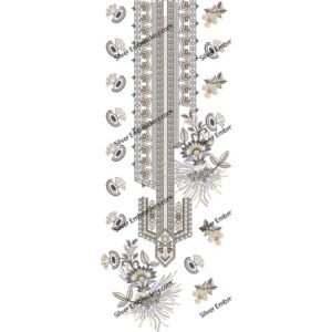 Neck Embroidery Machine Design NED985-24