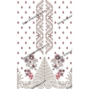 Flower Neck Embroidery NED986-24