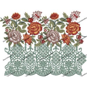 Flower Boring Embroidery BED11-24