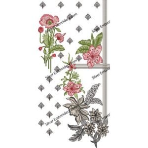 Flower Neck Embroidery NED1141-24