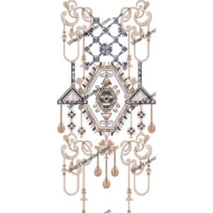 Neck Embroidry Pattren NED1144-24