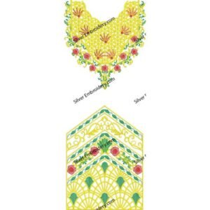 Flower Neck Embroidery NED1150-24