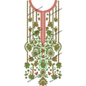 Flower Neck Embroidery NED1171-24