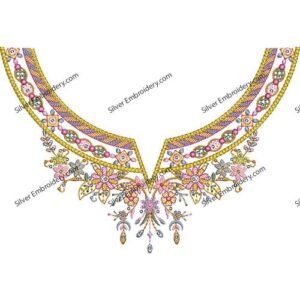 Neck Embroidry Pattren NED1179-24