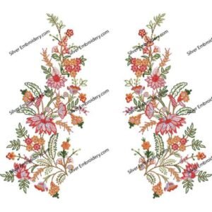 Flower Neck Embroidery NED1181-24