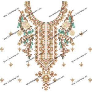 Unique Neck Embroidry NED1183-24