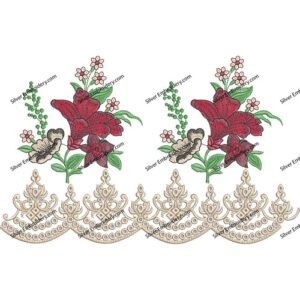 Boring Flower Design BED12-24