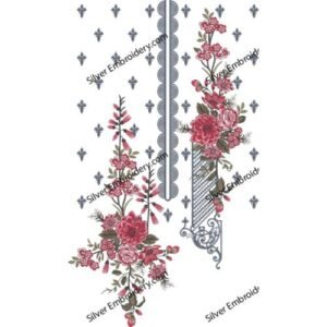 Flower Neck Embroidery NED1206-24