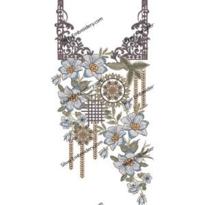 Neck Flower Design NED1218-24