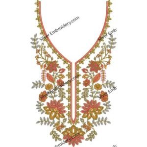 Neck Embroidry Pattren NED1233-24
