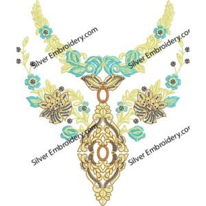 Neck Embroidry Pattren NED1242-24