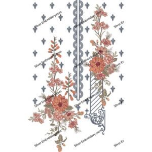 Flower Neck Embroidery NED1245-24