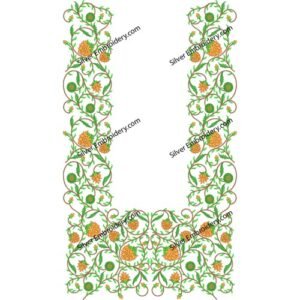 Flower Neck Embroidery NED1258-24