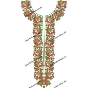 Flower Neck Embroidery NED1273-24