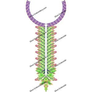 Neck Embroidery Machine Design NED1274-24