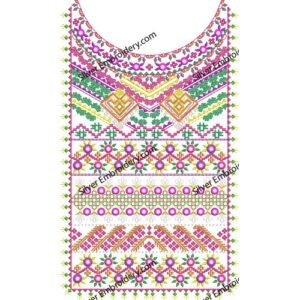 Neck Embroidry Pattren NED1280-24