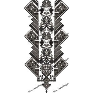 Neck Embroidery Machine Design NED1283-24