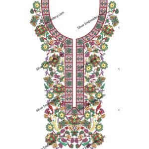 Neck Embroidry Design NED1287-24