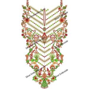 Flower Neck Embroidery NED1300-24