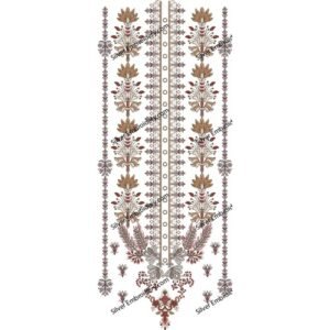 Flower Neck Embroidery NED1309-24