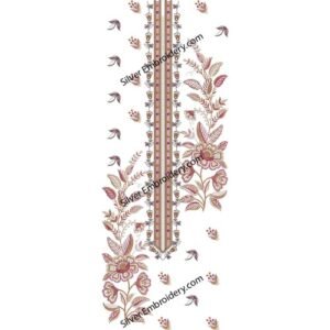 Flower Neck Embroidery NED1316-24