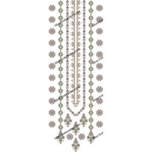 Unique Neck Embroidry NED1323-24