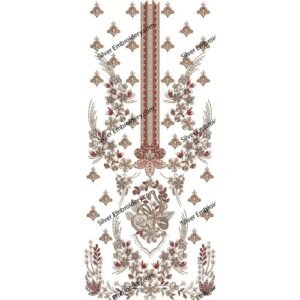 Flower Neck Embroidery NED1329-24